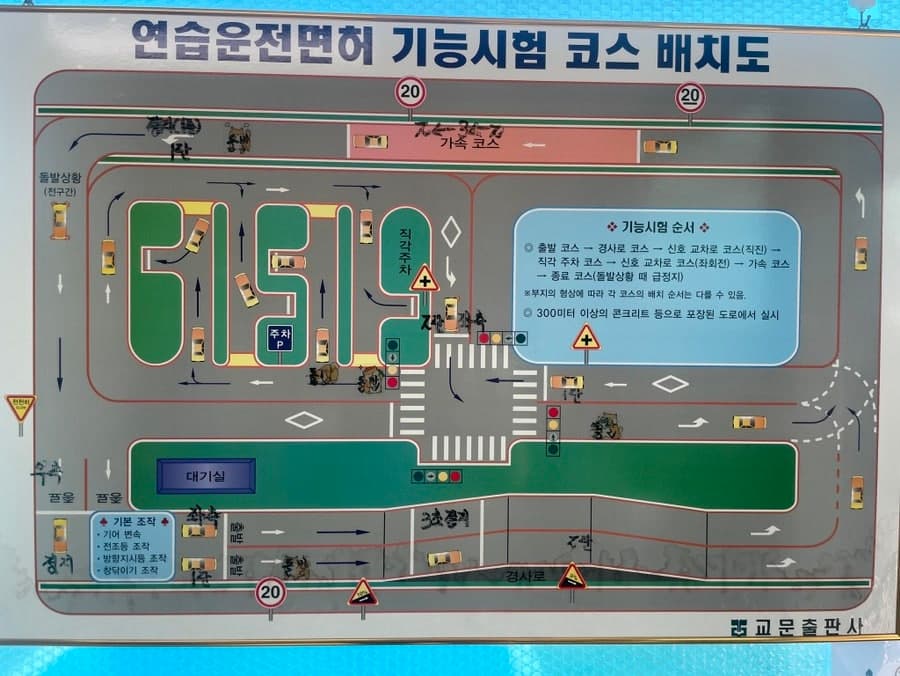 인천운전면허학원 : 한성자동차 장내 기능 시험 100점 후기 (코스, 비용, 셔틀 정보)
