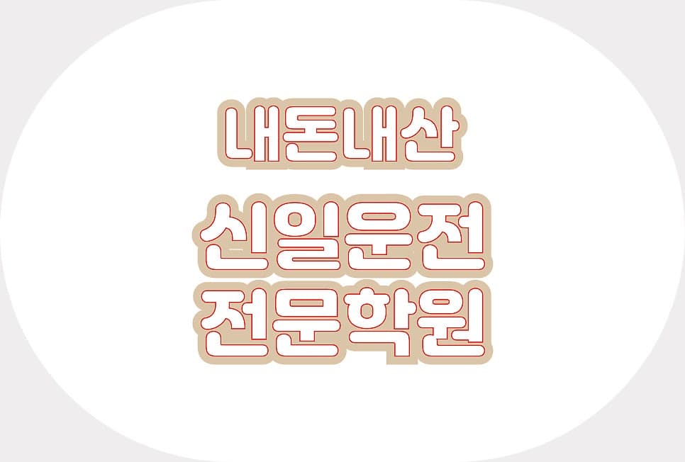 [내돈내산]신일자동차운전전문학원에서 운전면허 취득한 기념 학원 후기(+운전연수)
