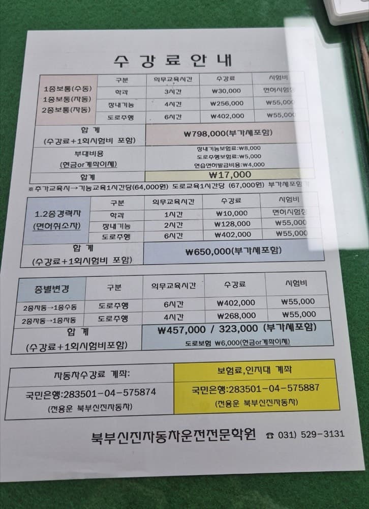 [운전면허] 북부신진자동차운전전문학원 후기 (장내기능&도로주행 교육 및 시험 후기, 1트에 합격)